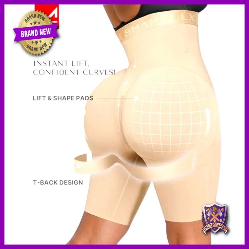 High Waisted Tummy Control Body Shaper Shorts Butt Lifting Shapewear